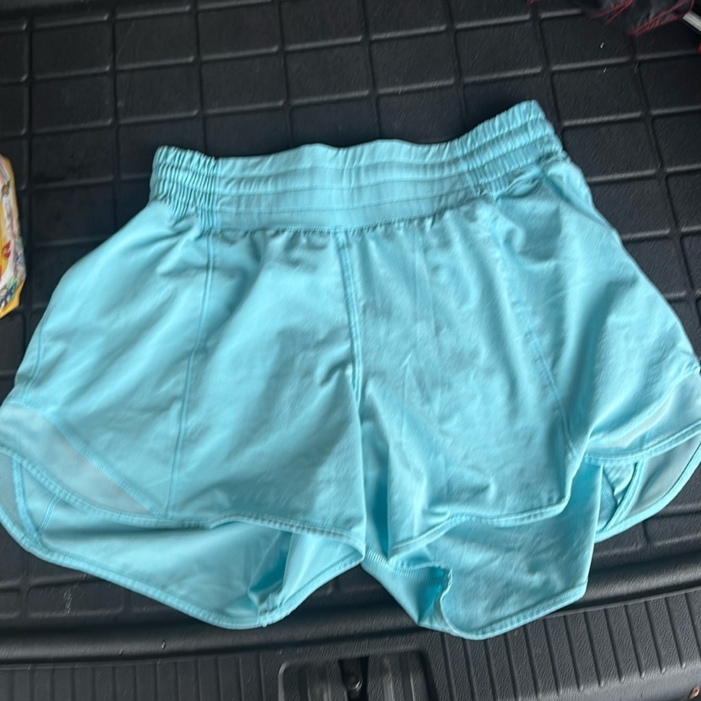 Hottie hot shorts Lululemon size 6 blue